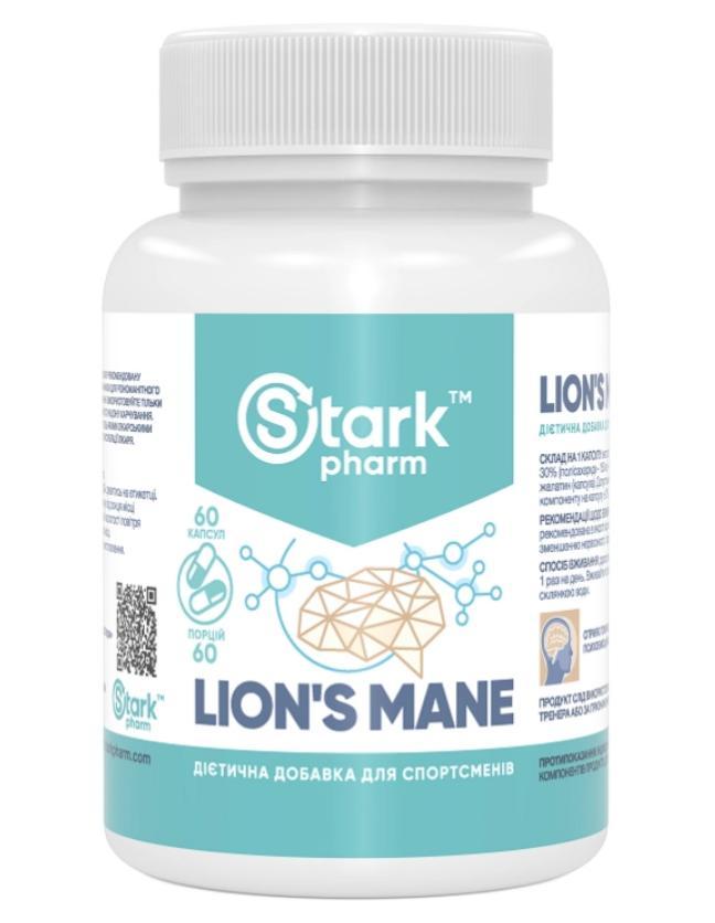 Екстракт їжовика гребінчастого Stark Pharm Lion's Mane 500 мг 60 капсул