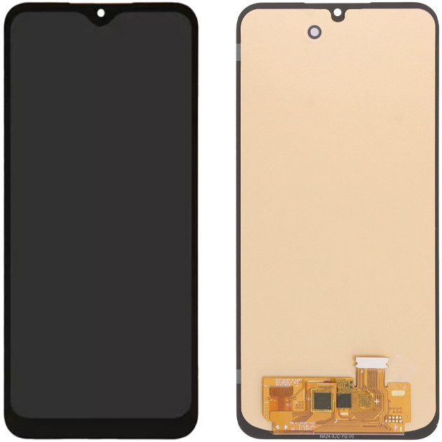Дисплей Samsung SM-A245 Galaxy A24 у зборі із сенсором black OLED (small glass)