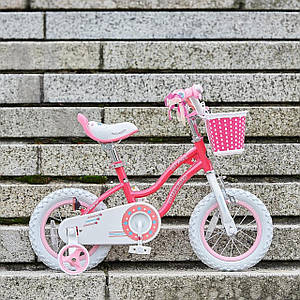 Велосипед дитячий двоколісний на сталевій рамі RoyalBaby Stargirl 16" зріст 100-120 см 4-7 років Рожевий