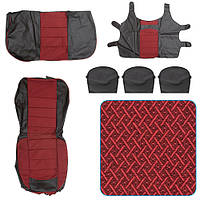 Майки на сидіння 2+1 BUS+3подг універсальні червоні