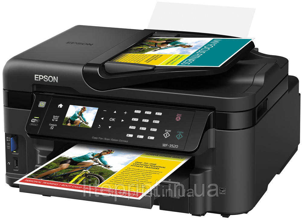 БФП Epson WorkForce WF-3520 з СНПЧ і чорнилом