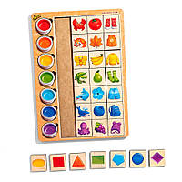 Дерев'яний пазл-вкладиш "Асоціації кольори" (ПСД268) PSD268