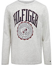 Дитячий лонгслів Tommy Hilfiger з логотипом 1159811568 (Сірий, 2T)