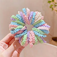 Комплект резинок із хвилястими краями «оборочками» 50 шт/уп. Мікс світлі