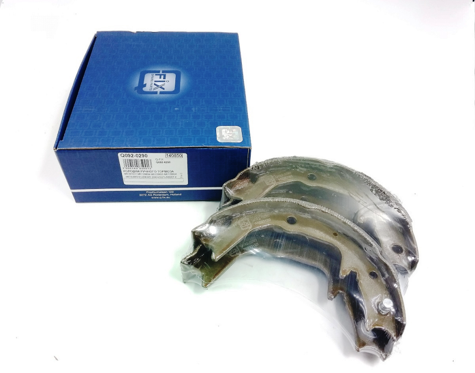 Колодки ручного гальма Q-FIX Q092-0290, аналог, MR391631, Lancer 9 Outlander