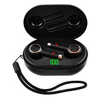 Бездротові навушники Wireless Toar 3 з індикацією заряду. Колір: чорний XC-97