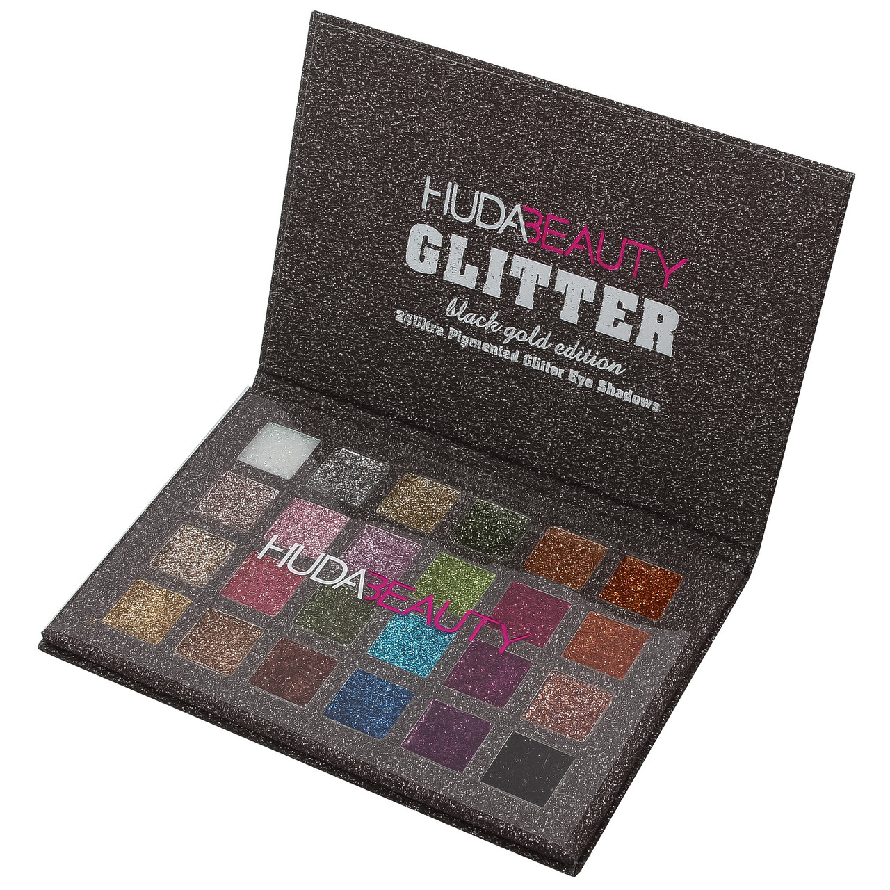 Тіні HUDA Beauty Black Ultra Pigmented Glitter Eyeshadow Palette УЦІНКА