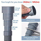 Зливний шланг для пральної машини, гнучкий зливний шланг для посудомийної машини, подовжувальний шланг 1,5 м, фото 4