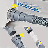Зливний шланг для пральної машини, гнучкий зливний шланг для посудомийної машини, подовжувальний шланг 1,5 м, фото 6