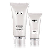 Освітлююча антивікова пінка з вітаміном В3 у наборі O HUI Extreme Bright Foam Cleansing Foam