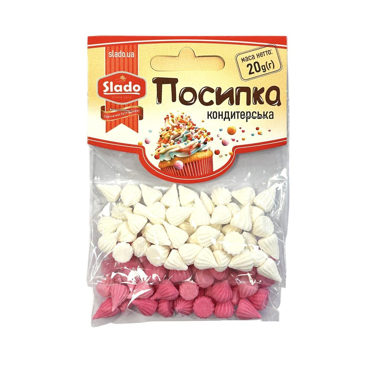 Посипка в стіках №103 безе мікс "біло-рожеве" (20 г), фото 1