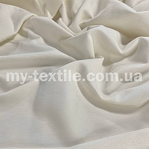 Двонитка тканина трикотажна хб Туреччина 240 grm 180 см Молочний