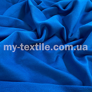 Двонитка тканина трикотажна хб Туреччина 240 grm 180 см Волошковий