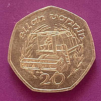 Монета Острова Мен  20 пенсів 1989 р.