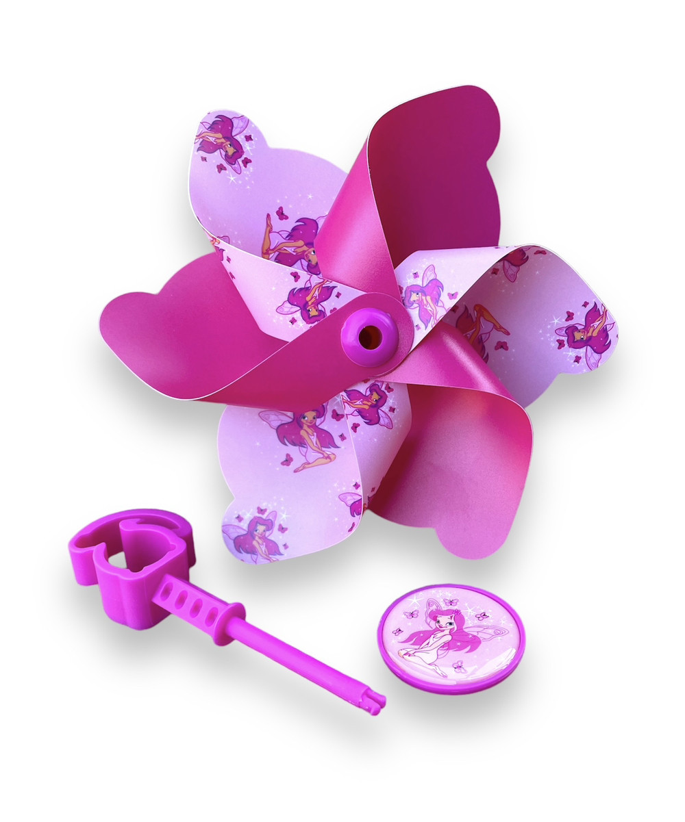 Вітряк дитячий на кермо велосипеда самоката велобіга з принцесою, фото 1