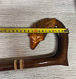 Тростина для ходьби різьблена лисиця ручної роботи, фото 5