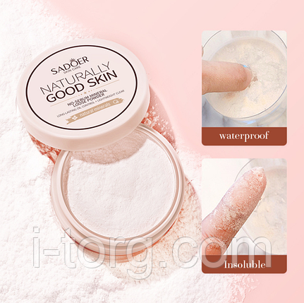 Мінеральна пудра, що матує, Sadoer Good Skin Naturally, 5 г., фото 1