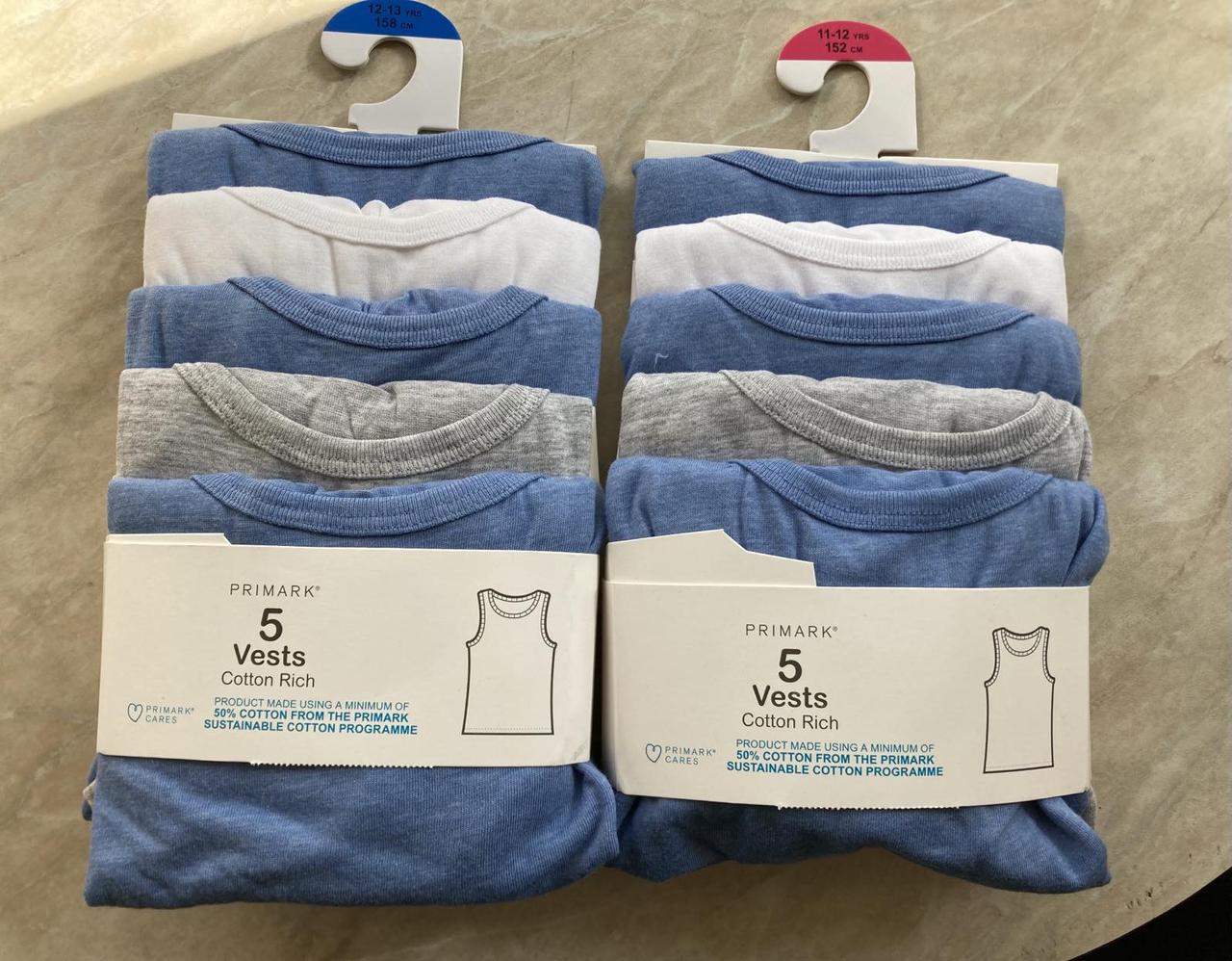 Майка дитяча для хлопчика натільна Primark 1 штука розмір 146