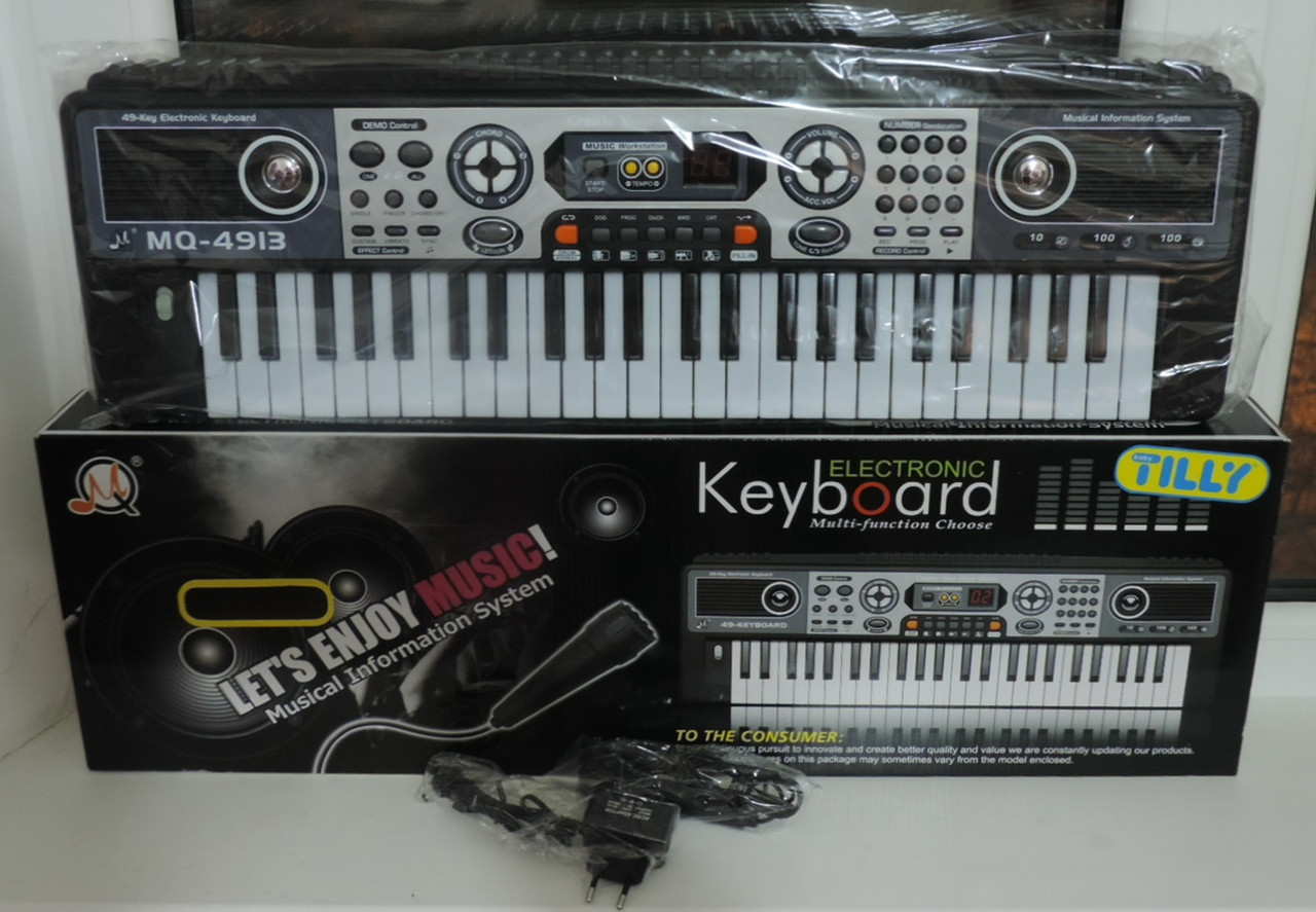 Електронний синтезатор дитячий Keyboard Profi MQ-4913. Модель наближена до професійного.