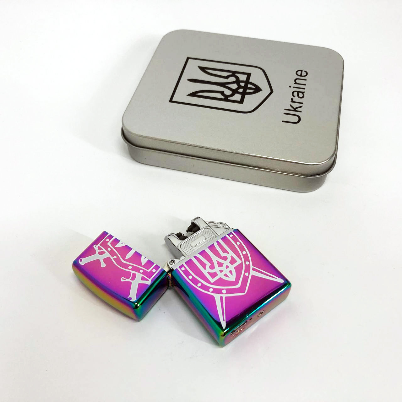 Електроімпульсна usb запальничка з підзарядкою від usb HL-446, Запальничка перезаряджається RQ-14, фото 1