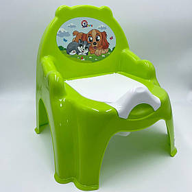 Горщик - стільчик зі знімною кришкою для дітей ТехноК салатовий