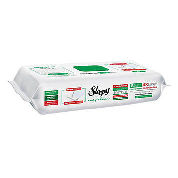 Вологі рушники для миття підлог Sleepy Easy Clean White Soap, 50 шт., Вологі серветки для підлоги