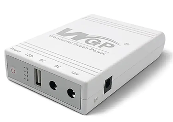 Джерело безперебійного живлення для роутера Mini WGP 38Wh 10400 mAh на 5V 9V 12V