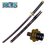 Катана Сюсуй Ророноа Зоро Ван Піс 104см іграшка з безпечних матеріалів (пластик + дерево), фото 3