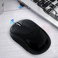 Бездротова мишка комп'ютерна Wireless Mouse G-185 Чорна, блютуз-миша для ноутбука  бездротова ведмедик (ST)