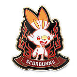 Pokemon набір значків Grookey Scorbunny & Sobble Galar First Partner Покемон 3 шт 710-05082, фото 4