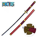 Меч Катана Ророноа Зоро Сандай Китецу проклятий меч з Ван Піс 104см з (пластик+ дерево), фото 3