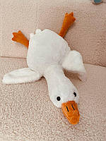 М'яка іграшка Гусак обіймуся 70 см, іграшка-антистрес плюшевий гусак  грашка гусак обіймусь (ST)