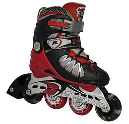 Ролики KEPAI STAR-3 червоно-чорний р.30-33 (16,5см-19см)