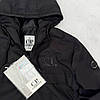 Чоловіча вітровка CP Company Сі Пі Компані чорна з капюшоном на підкладці куртка осіння, фото 3