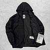 Чоловіча вітровка CP Company Сі Пі Компані чорна з капюшоном на підкладці куртка осіння, фото 2