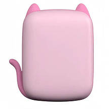 Дитячий термопринтер A8 Cat printer pink портативний мобільний з Bluetooth Рожевий, фото 2