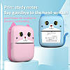Дитячий термопринтер A8 Cat printer blue портативний мобільний з Bluetooth Синій, фото 7