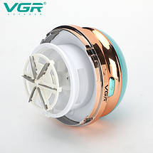 Машинка для стрижки ковтунців з одягу VGR V-817 акумуляторна для зняття ворсу Зелений, фото 3