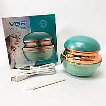 Машинка для стрижки ковтунців з одягу VGR V-817 акумуляторна для зняття ворсу Зелений, фото 4