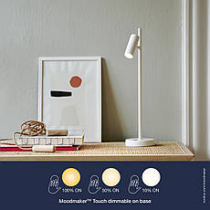 Настільна лампа з LED Module білий метал 15.5х40 см, фото 4