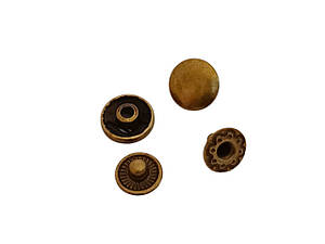 Кнопка 10 мм антик