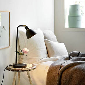 Настільна лампа 1 патрон Е14 чорний метал 15х46 см, фото 3