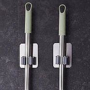 Самоклеючий тримач для швабри - нержавіюча сталь SUS304 - без свердління і клею - slv, фото 2