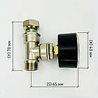 Манометр 10 бар 1/2" з накидною гайкою Boiler Series KVANT, фото 8