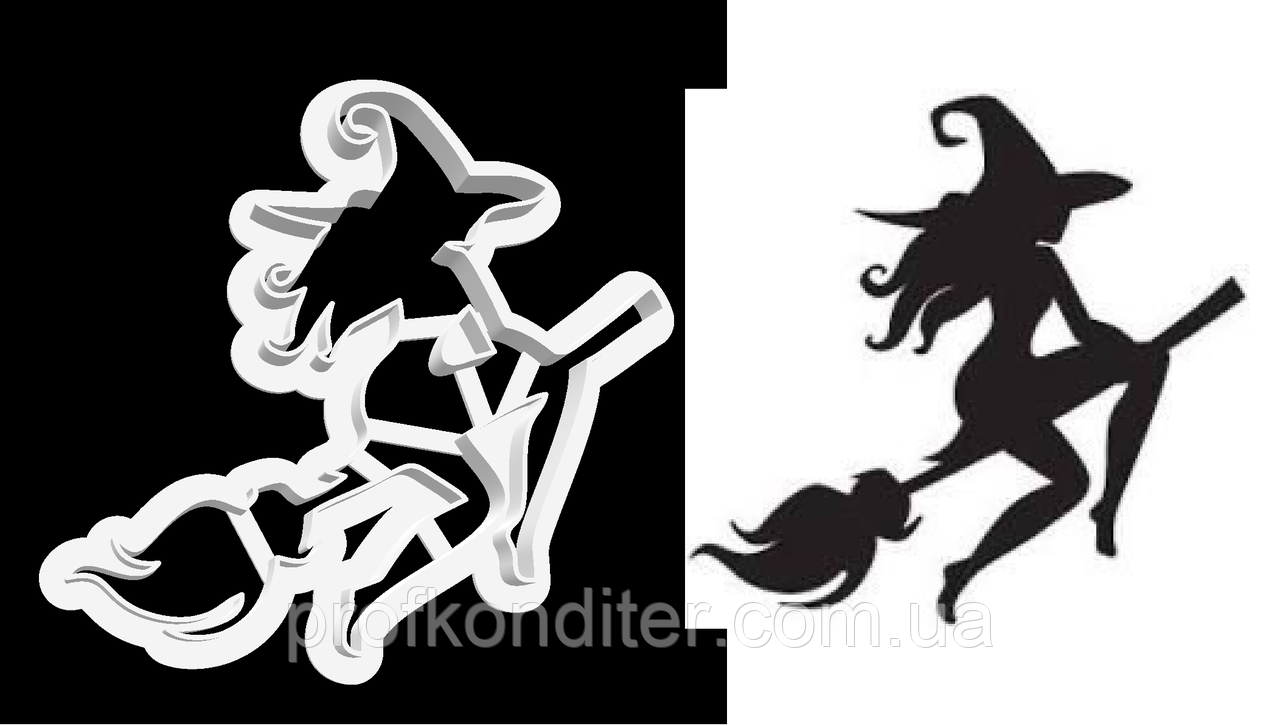 Пластикова вирубка "Всі жінки відьми", 8 см, фото 1