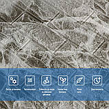 Декоративна 3D панель самоклейка під цеглу Чорний мармур 700х770х3мм (061-3) SW-00000691, фото 4