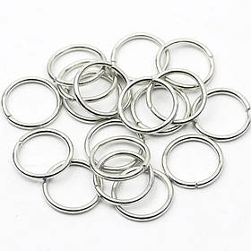 Пірсинг для волосся кільця  12мм  колір срібний 50шт