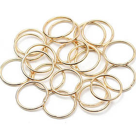 Пірсинг для волосся кільця  12мм  колір золотий 50шт