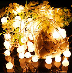 Гірлянда світлодіодна USB Ретро-лампи теплий білий 100 LED 12 метрів