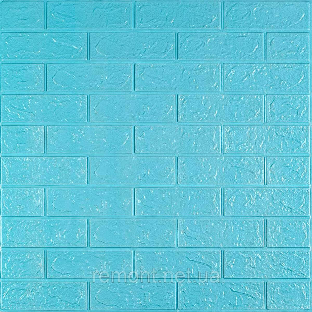 3D панель самоклеюча цегла Бірюза 700х770х3мм (002-3) SW-00000573, фото 1